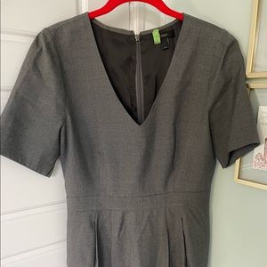 J Crew size 6 suiting dress. Dark Grey.